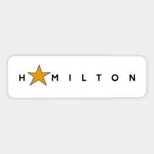 Hamilton Musical Title Sticker